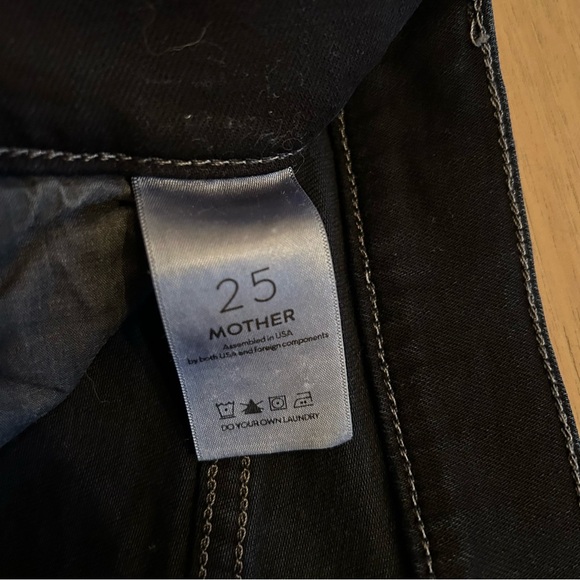 MOTHER Ankle Snippet Dark Wash Jeans - Picture 7 of 8